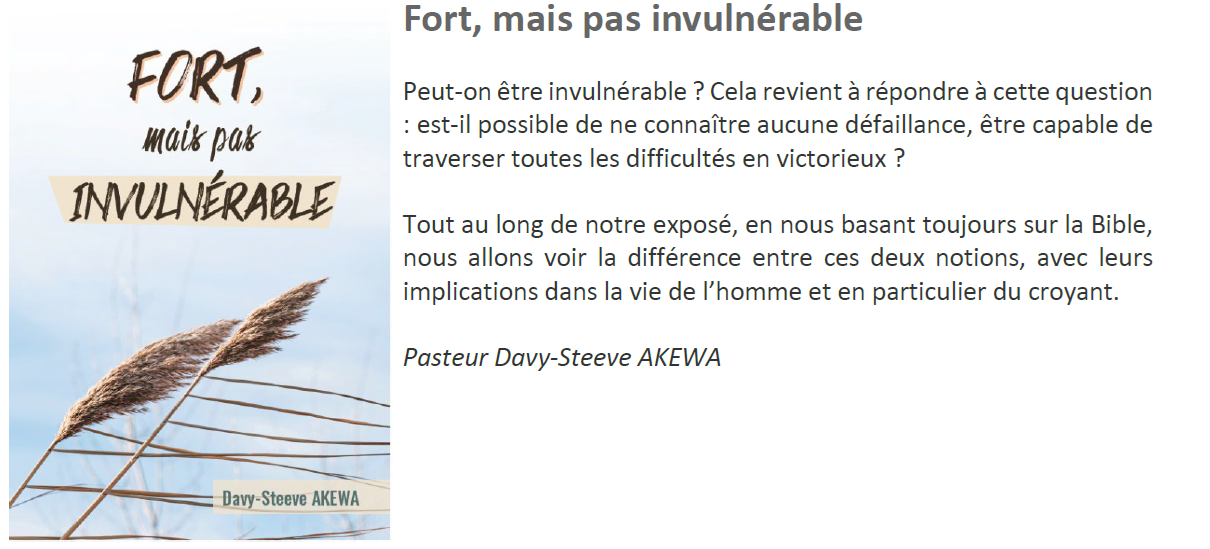 Fort, mais pas invulnérable